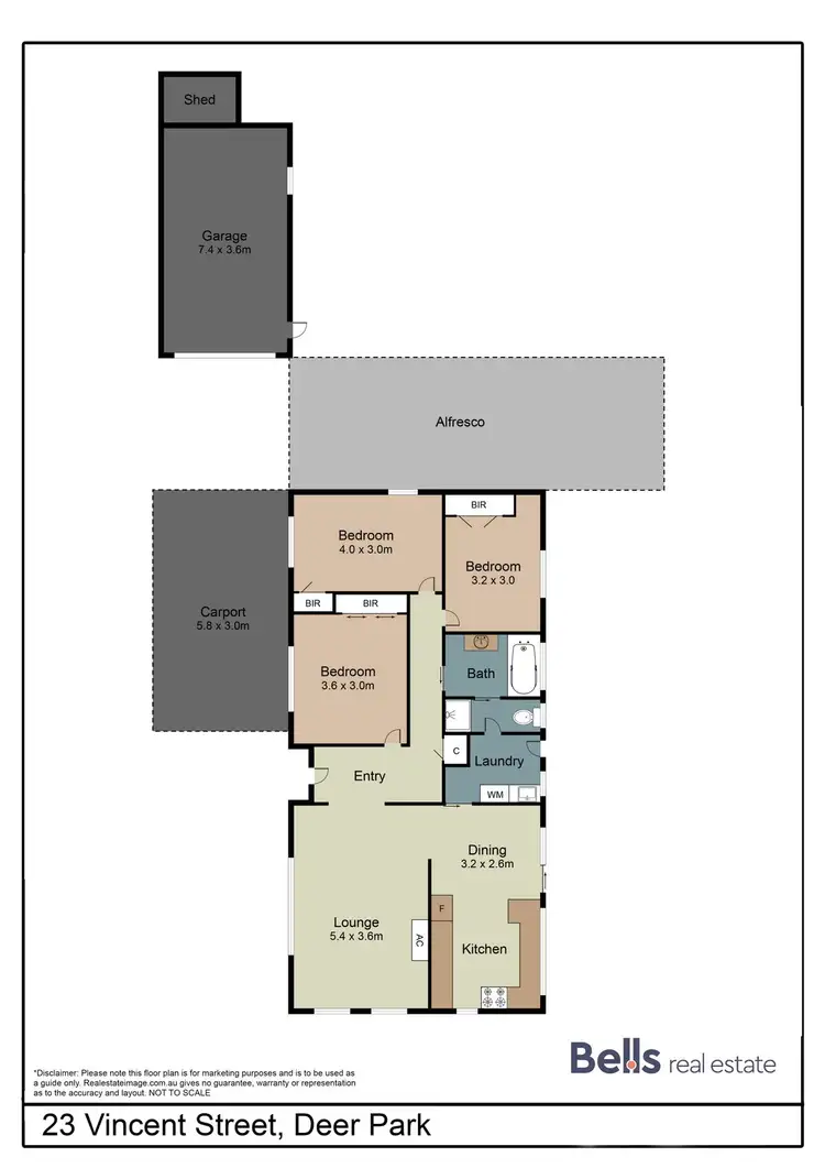 Floorplan of Homely house listing, 23 Vincent Street, Deer Park VIC 3023