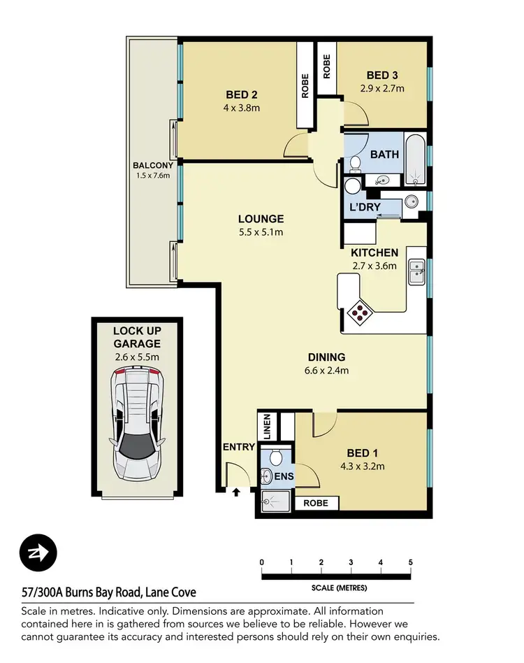 Floorplan of Homely apartment listing, 57/300a Burns Bay Road, Lane Cove NSW 2066