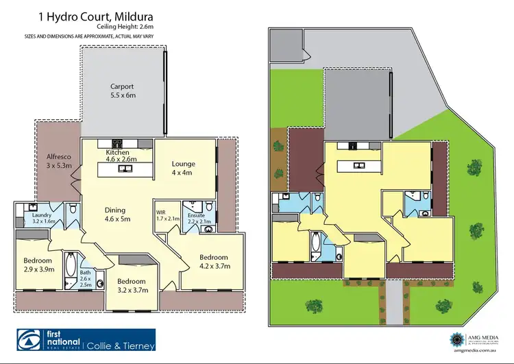 Floorplan of Homely house listing, 1 Hydro Court, Mildura VIC 3500