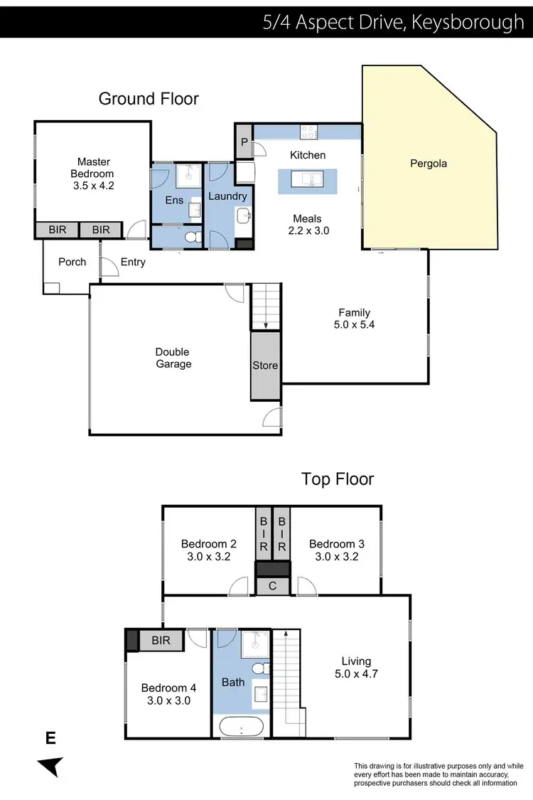 Floorplan of Homely townhouse listing, 5/4 Aspect Drive, Keysborough VIC 3173
