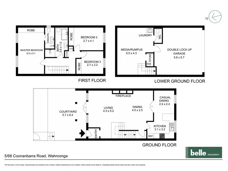 Floorplan of Homely house listing, 5/68 Coonanbarra Road, Wahroonga NSW 2076