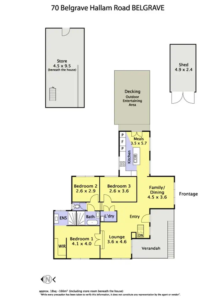 Floorplan of Homely house listing, 70 Belgrave-Hallam Road, Belgrave VIC 3160