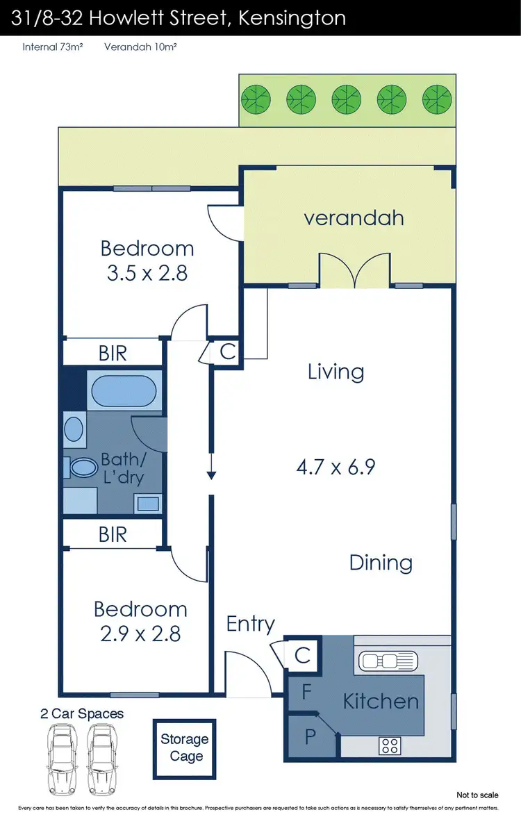 Floorplan of Homely apartment listing, 31/8-32 Howlett Street, Kensington VIC 3031