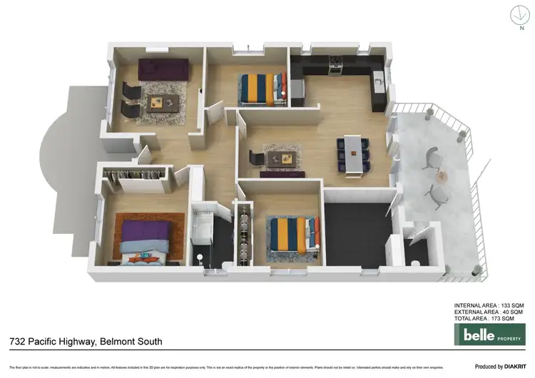 Floorplan of Homely house listing, 732 Pacific Highway, Belmont South NSW 2280