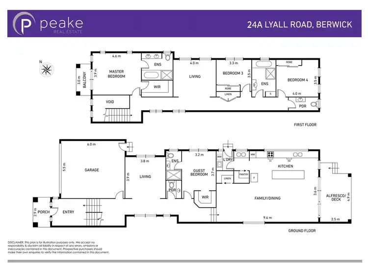 Floorplan of Homely townhouse listing, 24A Lyall Road, Berwick VIC 3806