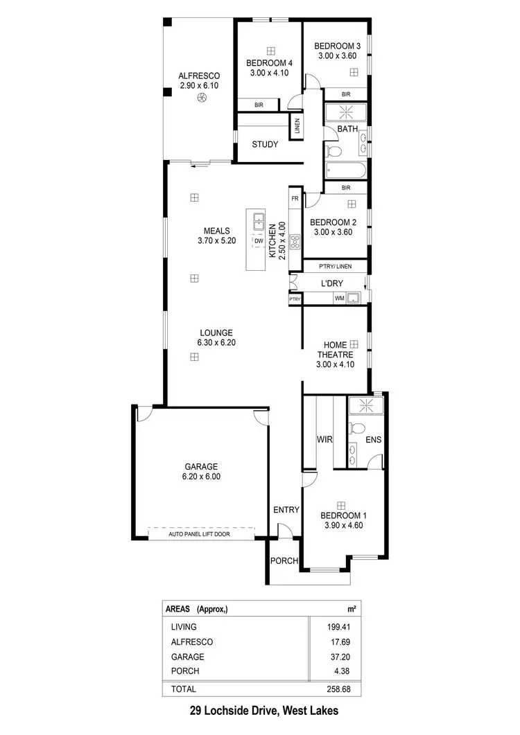 Floorplan of Homely house listing, 29 Lochside Drive, West Lakes SA 5021