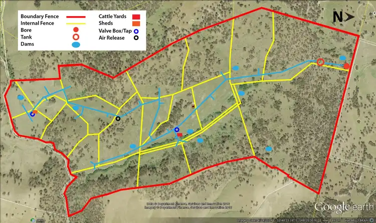 Floorplan of Homely rural property listing, 3008 Lagoon Road, Rockley NSW 2795