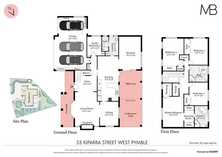 Floorplan of Homely house listing, 35 Kiparra Street, West Pymble NSW 2073