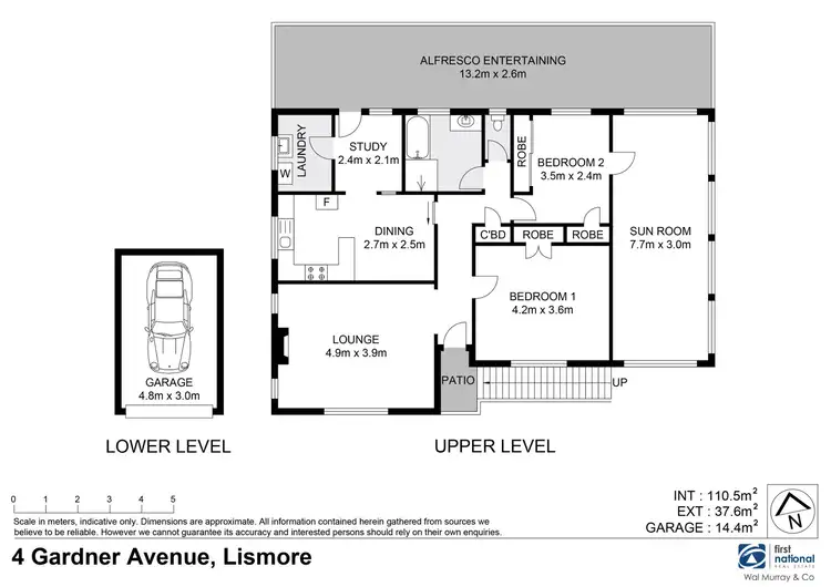 Floorplan of Homely house listing, 4 Gardner Avenue, Lismore NSW 2480