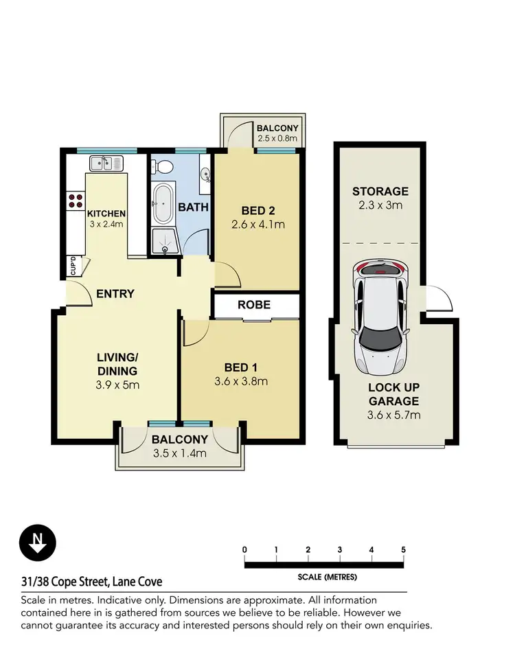 Floorplan of Homely unit listing, 31/38 Cope Street, Lane Cove NSW 2066