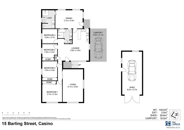 Floorplan of Homely rural property listing, 15 Barling Street, Casino NSW 2470