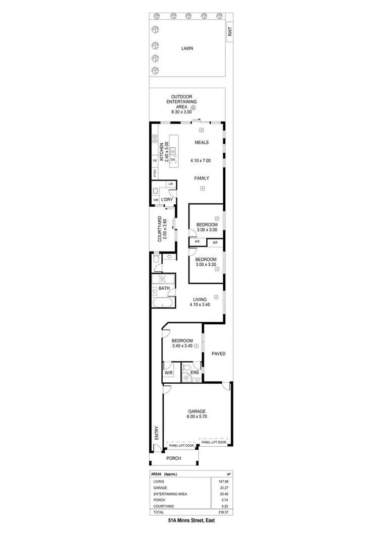 Floorplan of Homely house listing, 51A Minns Street, Seaton SA 5023