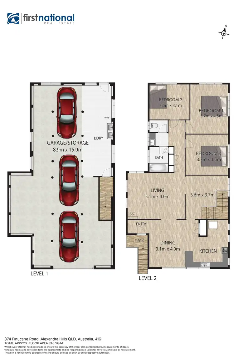 Floorplan of Homely house listing, 374 Finucane Road, Alexandra Hills QLD 4161