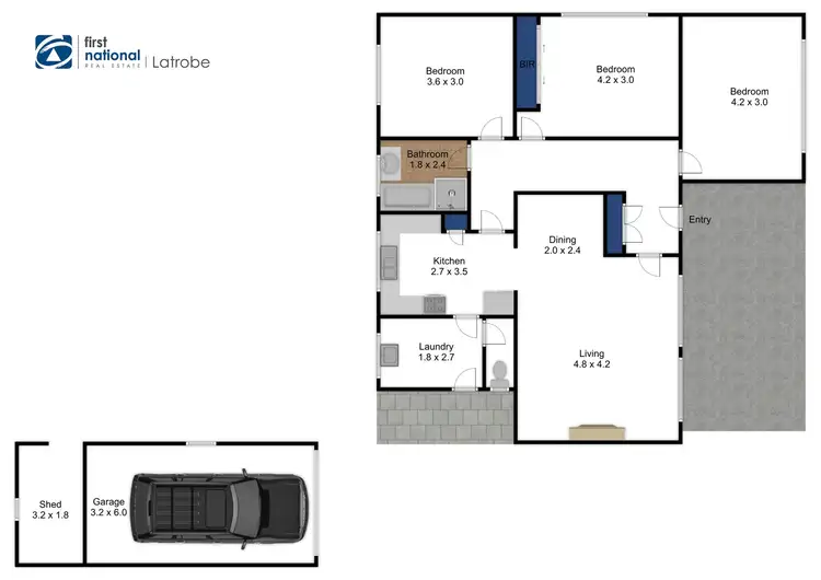Floorplan of Homely house listing, 65 Bank Street, Traralgon VIC 3844