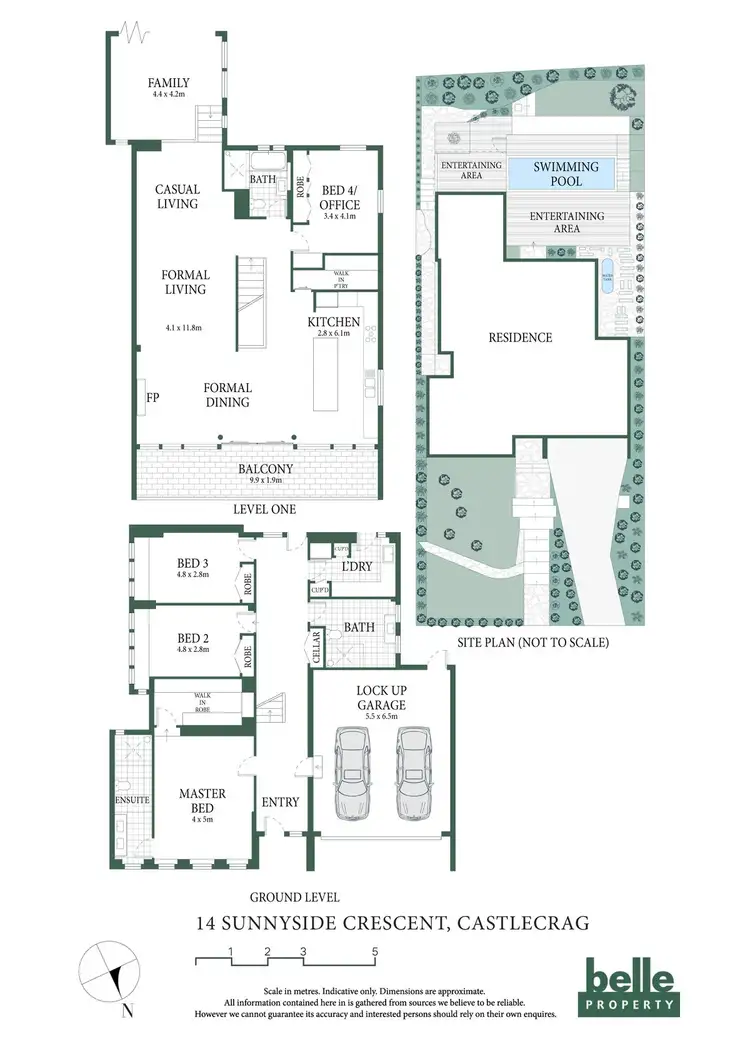 Floorplan of Homely house listing, 14 Sunnyside Crescent, Castlecrag NSW 2068