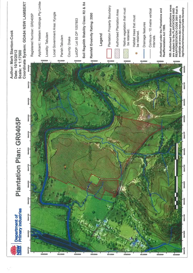 Floorplan of Homely rural property listing, Lot 55 Bruxner Highway, Tabulam NSW 2469