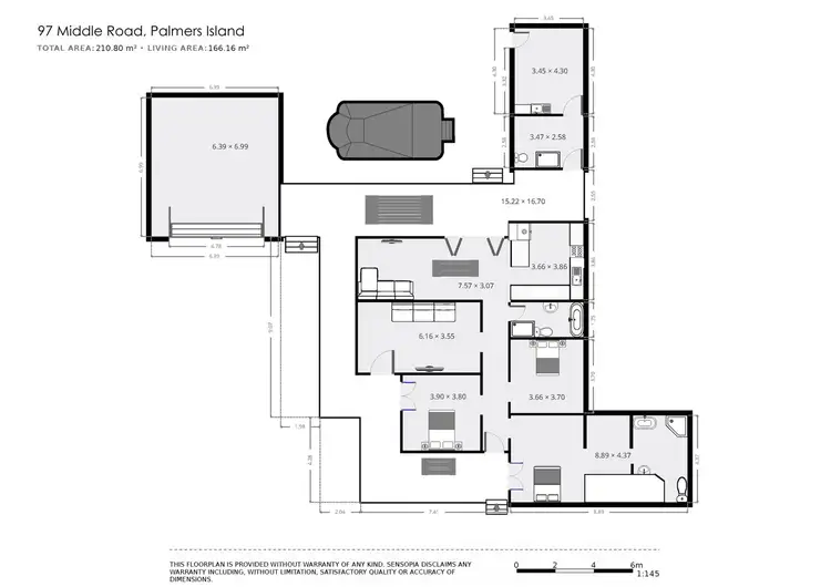Floorplan of Homely rural property listing, 97 Middle Road, Palmers Island NSW 2463