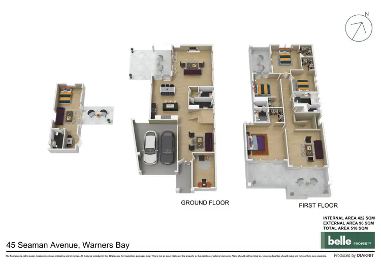 Floorplan of Homely house listing, 45 Seaman Avenue, Warners Bay NSW 2282
