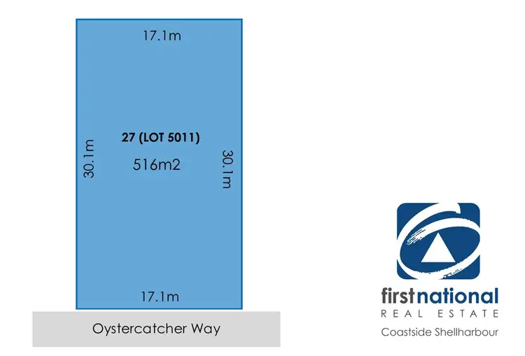 Floorplan of Homely land listing, 27 Oystercatcher Way, Shell Cove NSW 2529