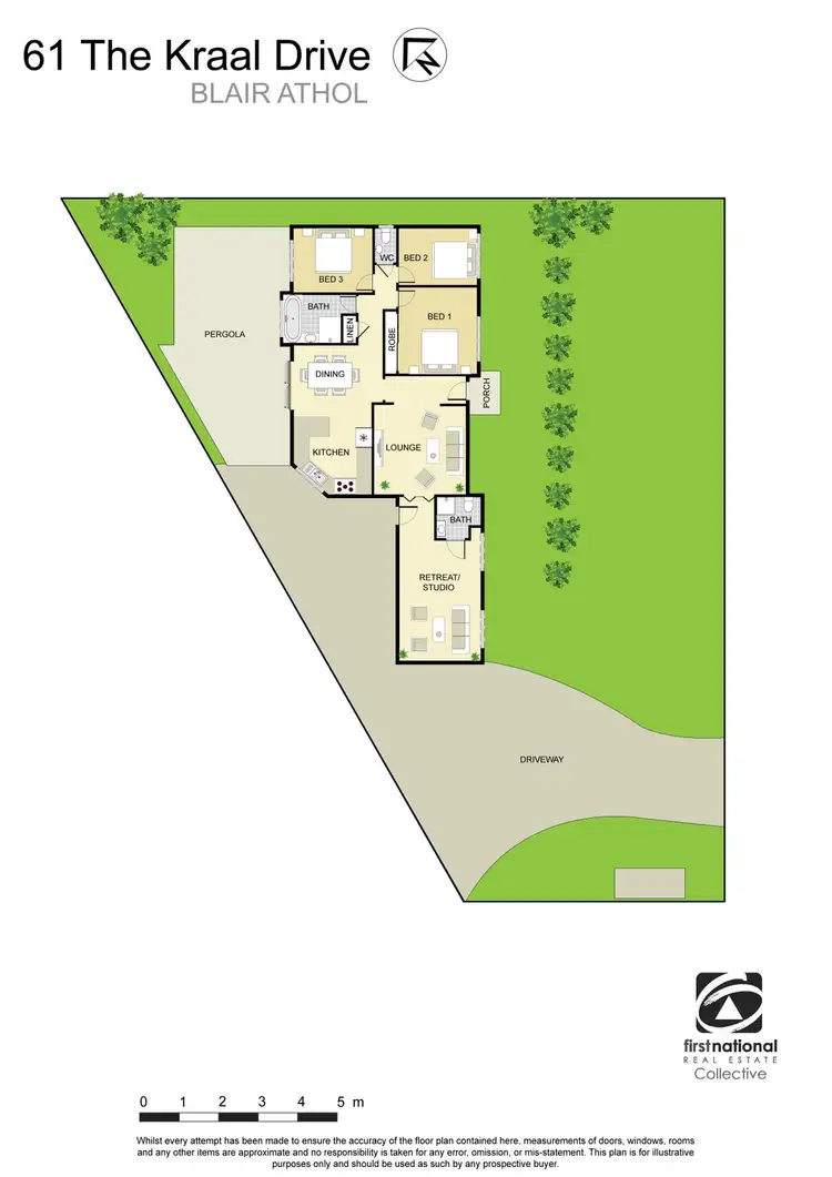 Floorplan of Homely house listing, 61 The Kraal Drive, Blair Athol NSW 2560