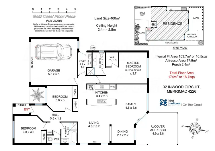 Floorplan of Homely house listing, 32 Inwood Circuit, Merrimac QLD 4226