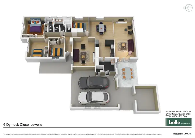 Floorplan of Homely house listing, 6 Dymock Close, Jewells NSW 2280