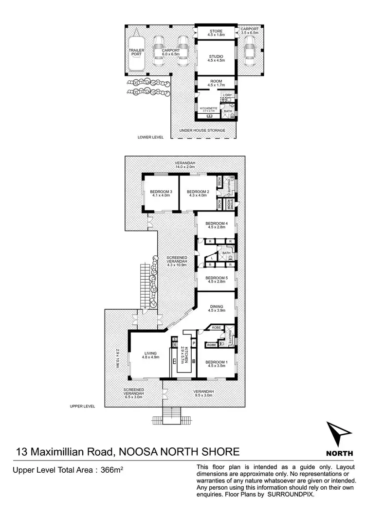 Floorplan of Homely house listing, 13 Maximillian Road, Noosa North Shore QLD 4565