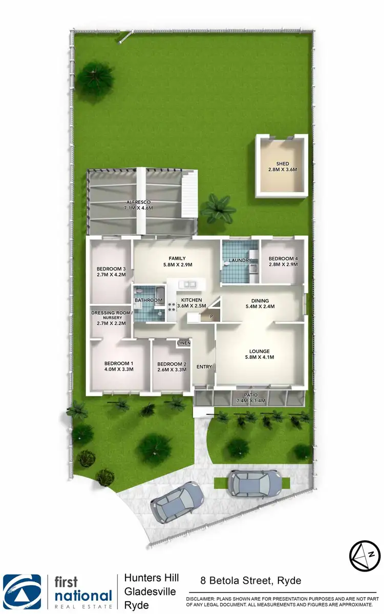 Floorplan of Homely house listing, 8 Betola Street, Ryde NSW 2112