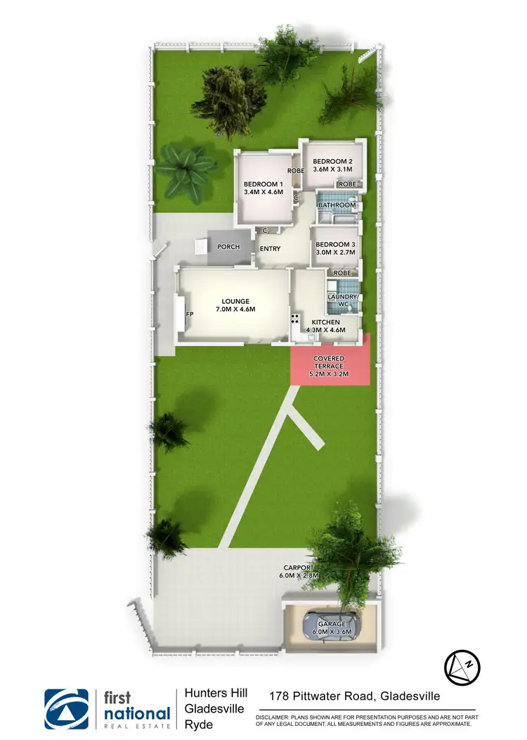 Floorplan of Homely house listing, 178 Pittwater Road, Gladesville NSW 2111