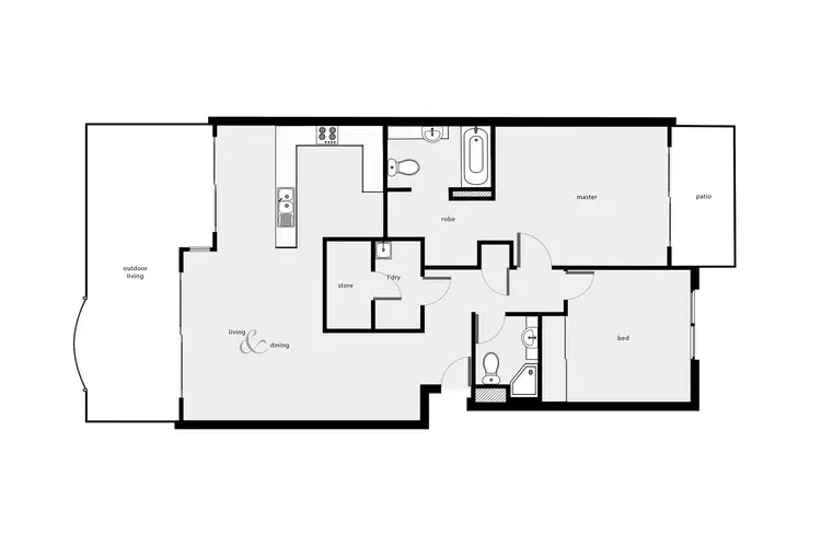 Floorplan of Homely apartment listing, 14/8-14 Munro Terrace, Mooroobool QLD 4870