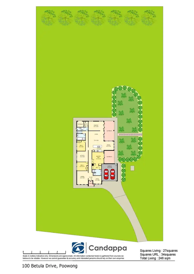 Floorplan of Homely house listing, 100 Betula Drive, Poowong VIC 3988