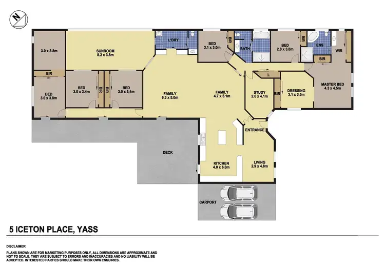 Floorplan of Homely house listing, 5 Iceton Place, Yass NSW 2582