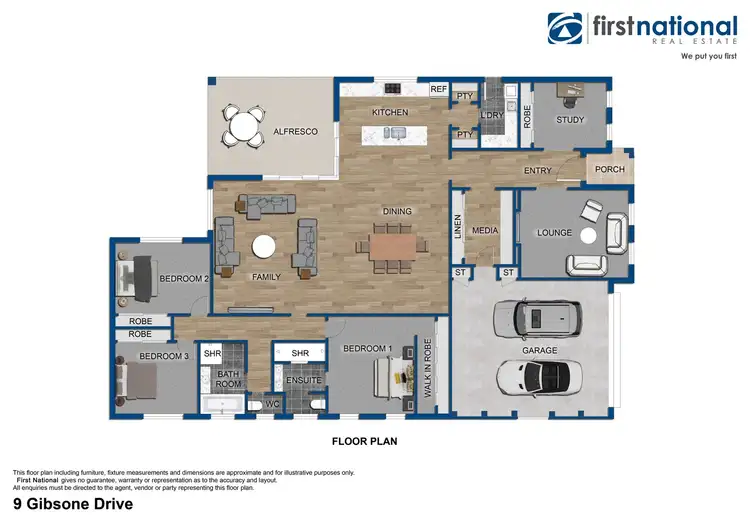 Floorplan of Homely house listing, 9 Gibsone Drive, Kelso NSW 2795