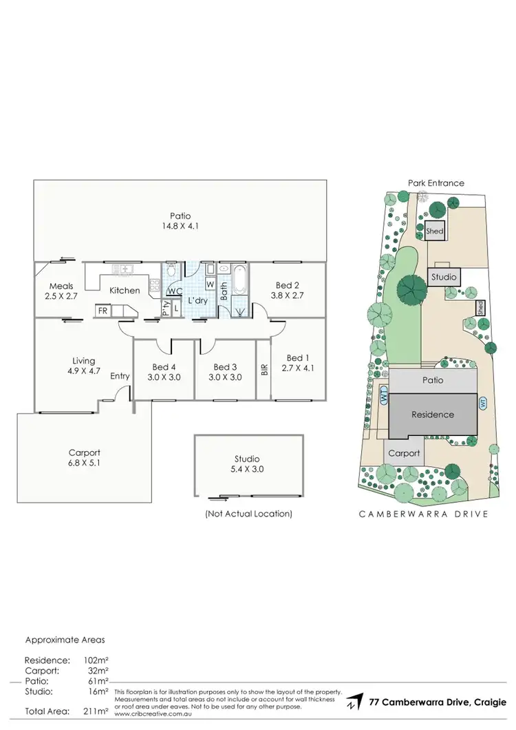 Floorplan of Homely house listing, 77 Camberwarra Drive, Craigie WA 6025