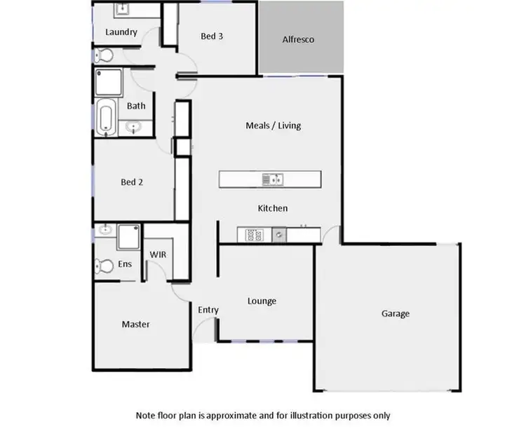 Floorplan of Homely house listing, 15 Dune Drive, Mildura VIC 3500