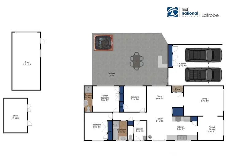 Floorplan of Homely house listing, 30 Latrobe Street, Rosedale VIC 3847
