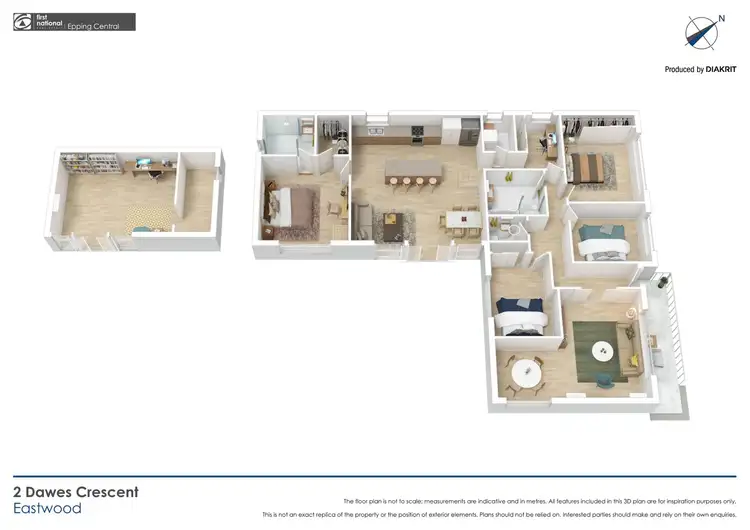 Floorplan of Homely house listing, 2 Dawes Crescent, Eastwood NSW 2122