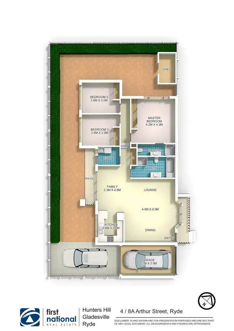 Floorplan of Homely villa listing, 4/8A Arthur Street, Ryde NSW 2112