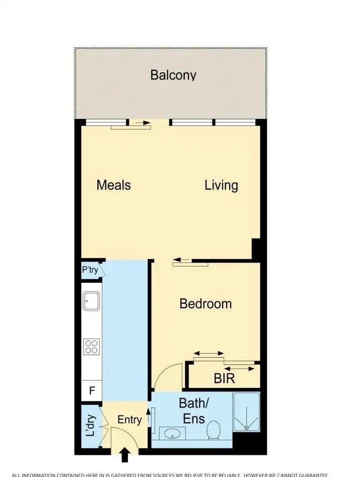 Floorplan of Homely apartment listing, 3204/350 William Street, Melbourne VIC 3000
