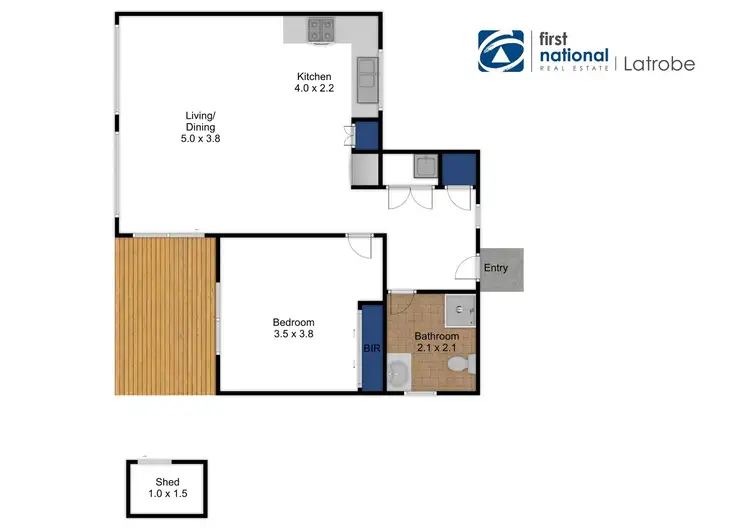 Floorplan of Homely unit listing, 11/83 Marshalls Road, Traralgon VIC 3844