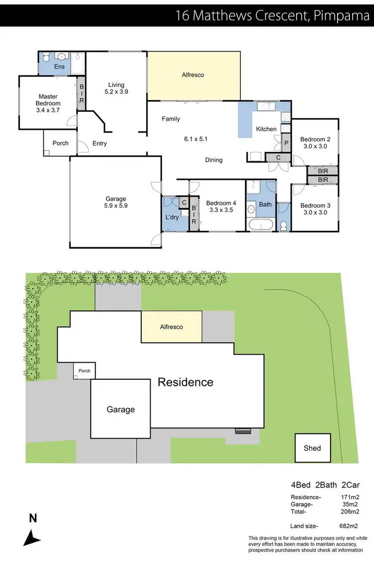 Floorplan of Homely house listing, 16 Matthews Crescent, Pimpama QLD 4209