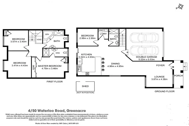 Floorplan of Homely townhouse listing, 4/50 Waterloo Rd, Greenacre NSW 2190