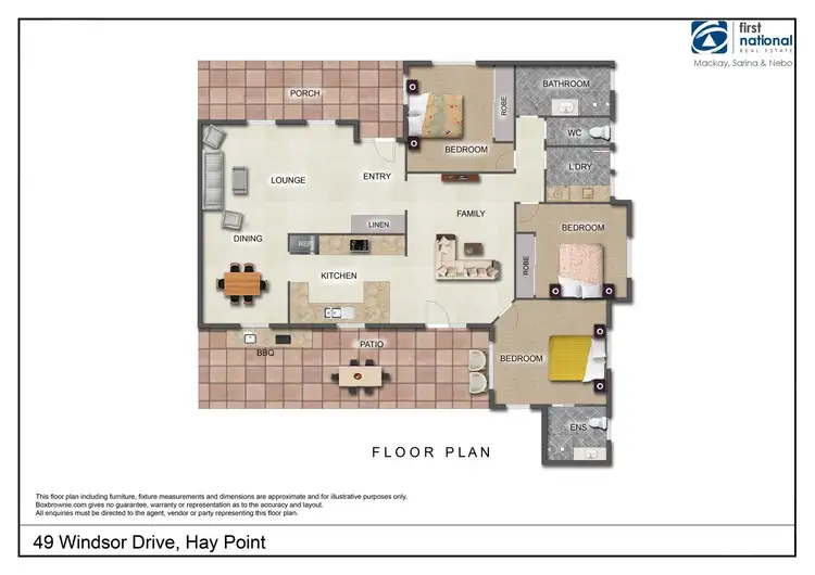 Floorplan of Homely house listing, 49 Windsor Drive, Hay Point QLD 4740