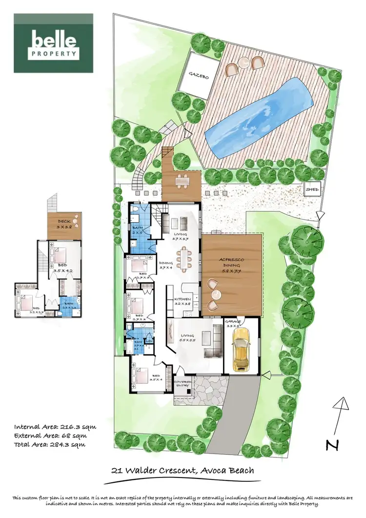 Floorplan of Homely house listing, 21 Walder Crescent, Avoca Beach NSW 2251