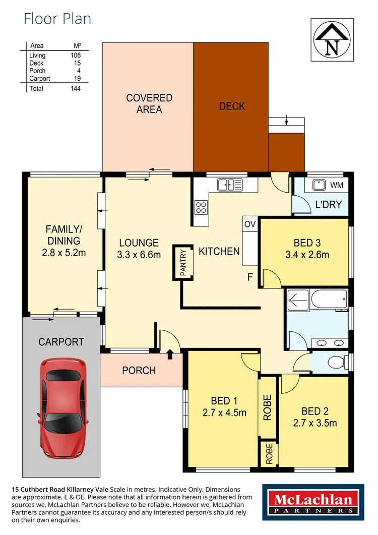 Floorplan of Homely house listing, 15 Cuthbert Road, Killarney Vale NSW 2261