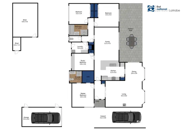 Floorplan of Homely house listing, 45 Davidson Street, Traralgon VIC 3844