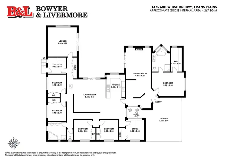 Floorplan of Homely rural property listing, 1475 Mid Western Highway, Evans Plains NSW 2795