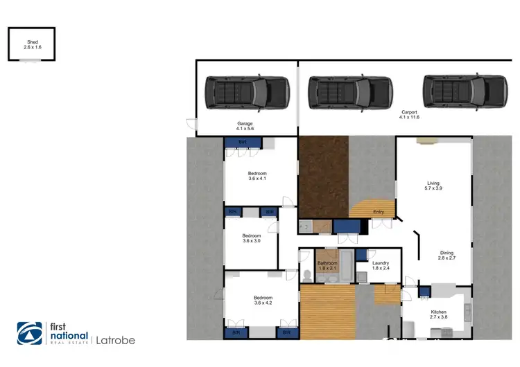 Floorplan of Homely house listing, 16 Mason Street, Traralgon VIC 3844