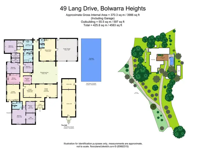 Floorplan of Homely house listing, 49 Lang Drive, Bolwarra Heights NSW 2320