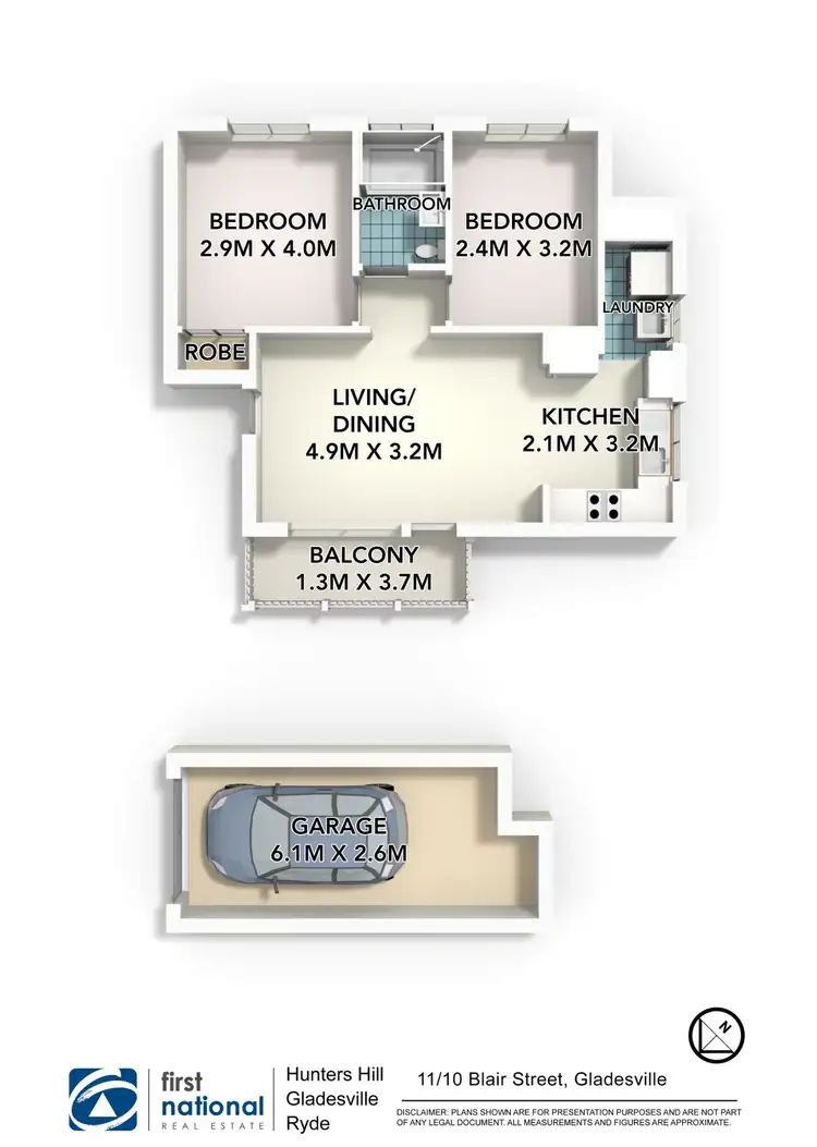 Floorplan of Homely apartment listing, 11/10 Blair Street, Gladesville NSW 2111